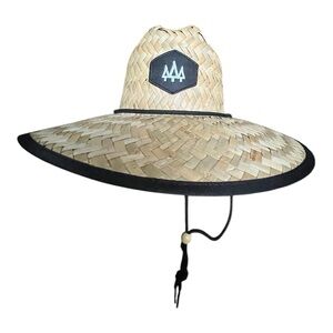 Hemlock Straw Sun Hat with Black Trim